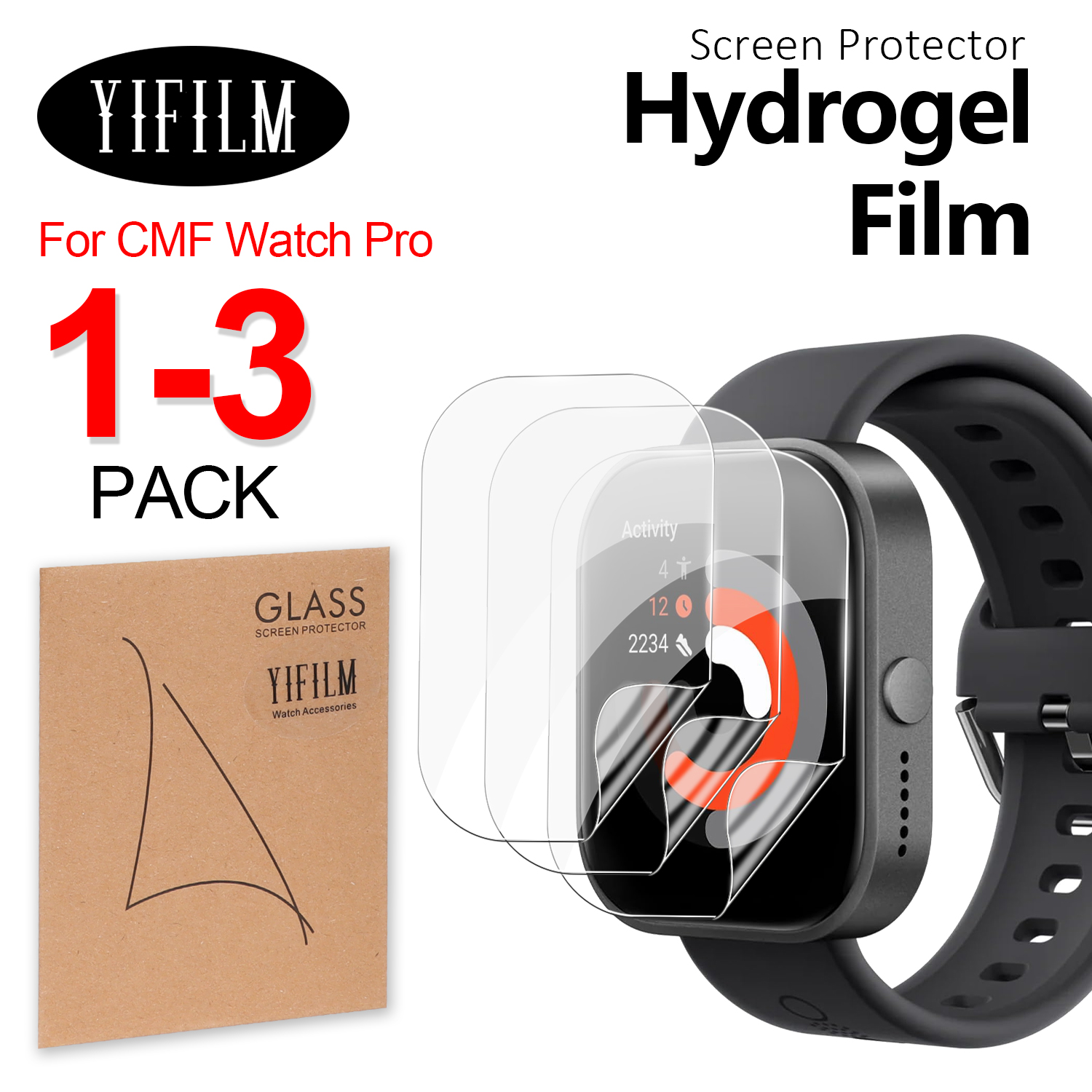 HD Clear TPU Hydraulic Screen  - Smartwatch Screen Film ulasan dan harga
