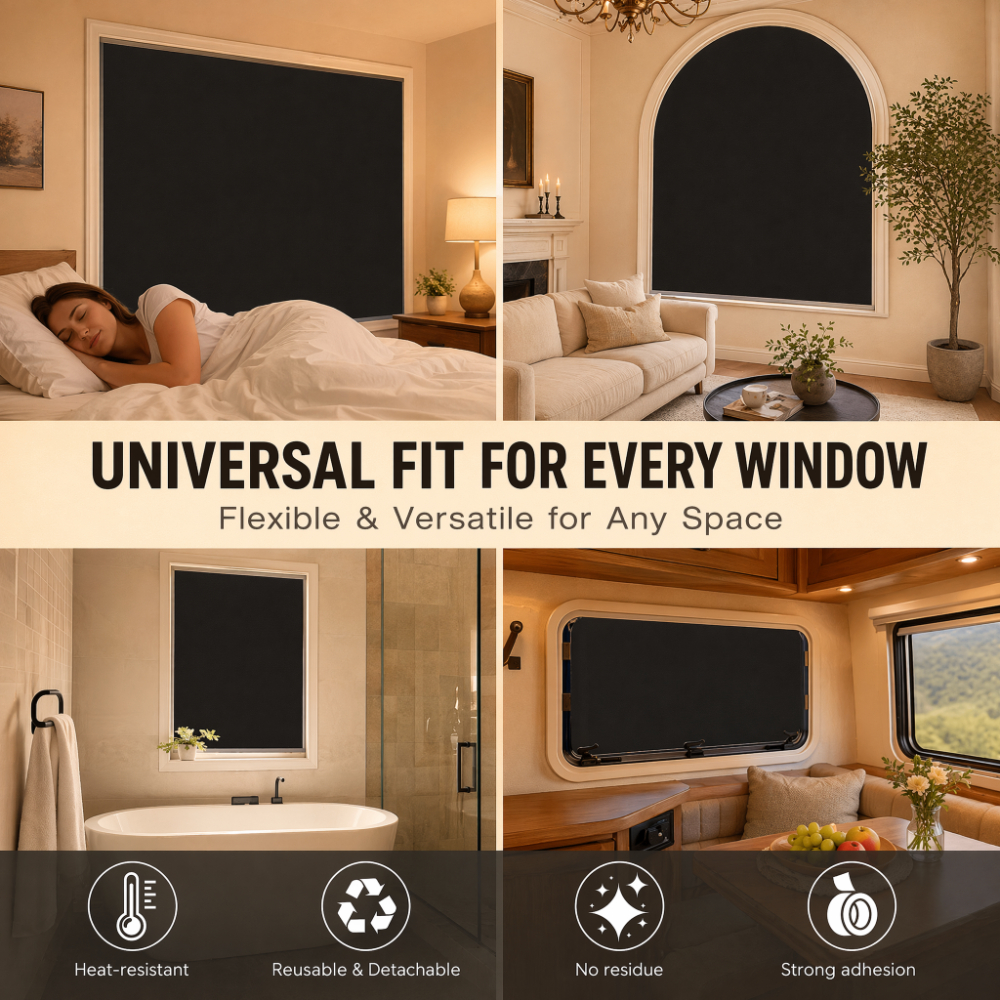 100% Blackout Curtain Darkest  - Privacy Screen Protector ulasan dan harga
