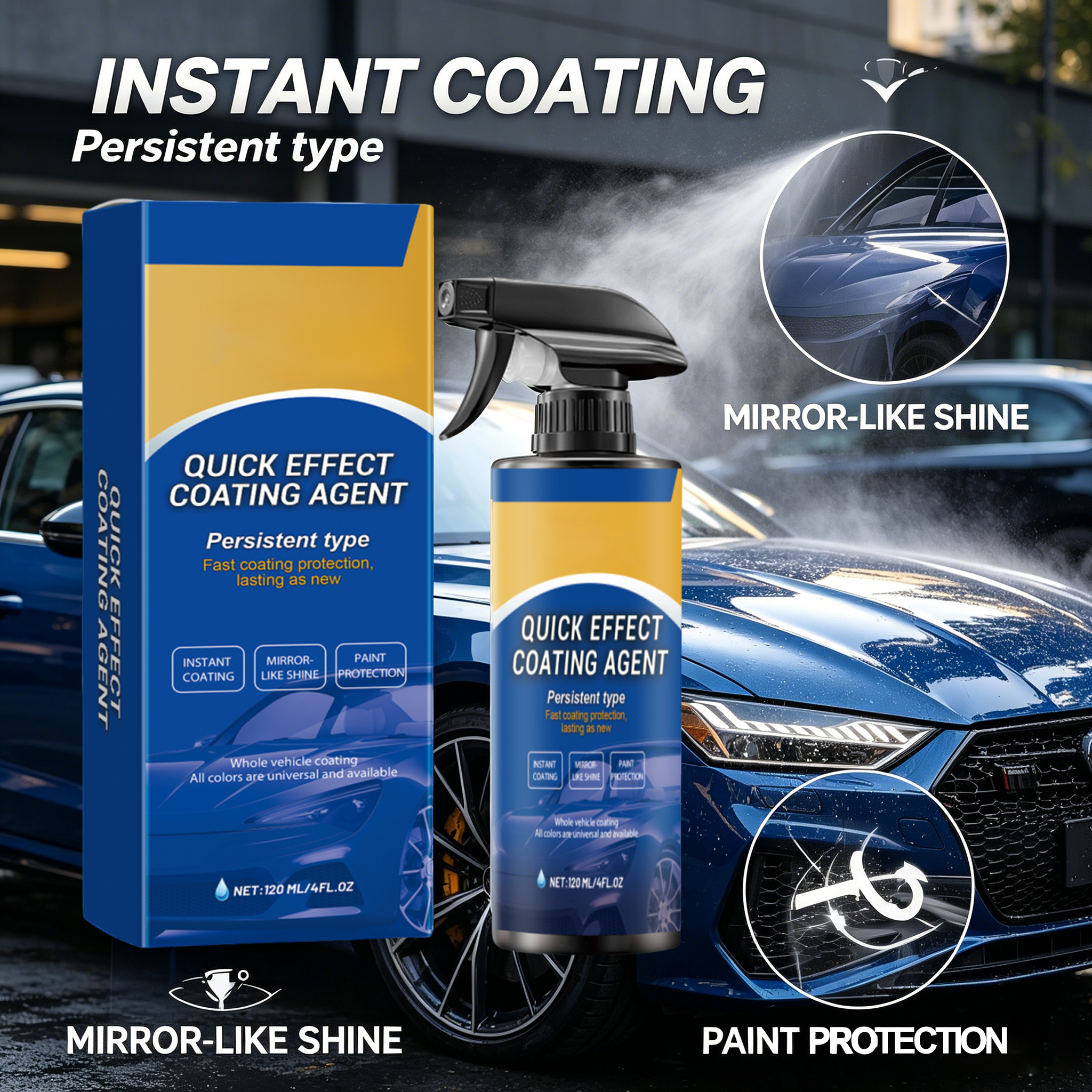 Car Quick Coating Agent Spray  - Nano Liquid Coating ulasan dan harga